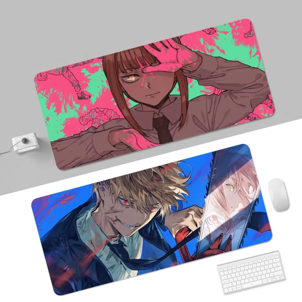 Chainsaw Man Custom Skin Table Mat Student Mousepad Gamer Computer Keyboard Pad Games Pad For PC Desk Pad