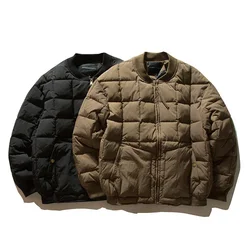 Winter Jacket Men Japan Korean Streetwear Fashion Loose Casual Vintage Cargo Parkas Jacket Outerwear Male Padded Cotton Coat