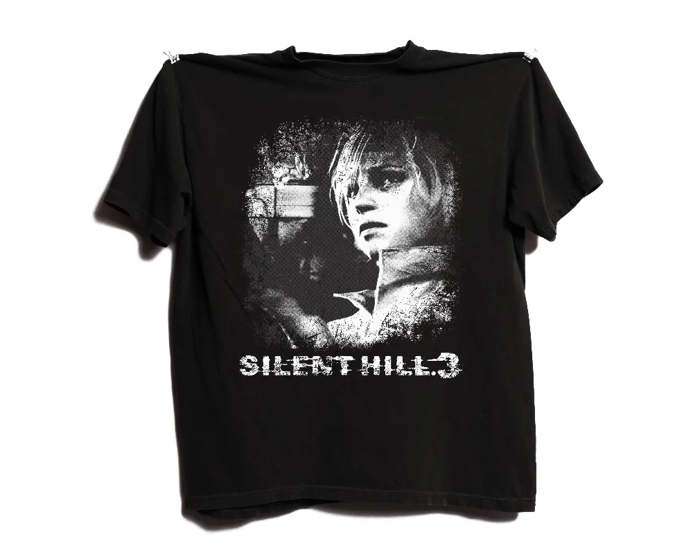 Vintage Silent Hill 3 Graphic Tee, Retro Horror Game Unisex T-Shirt Summer Men's and Women's Loose and Breathable T-shirt Top