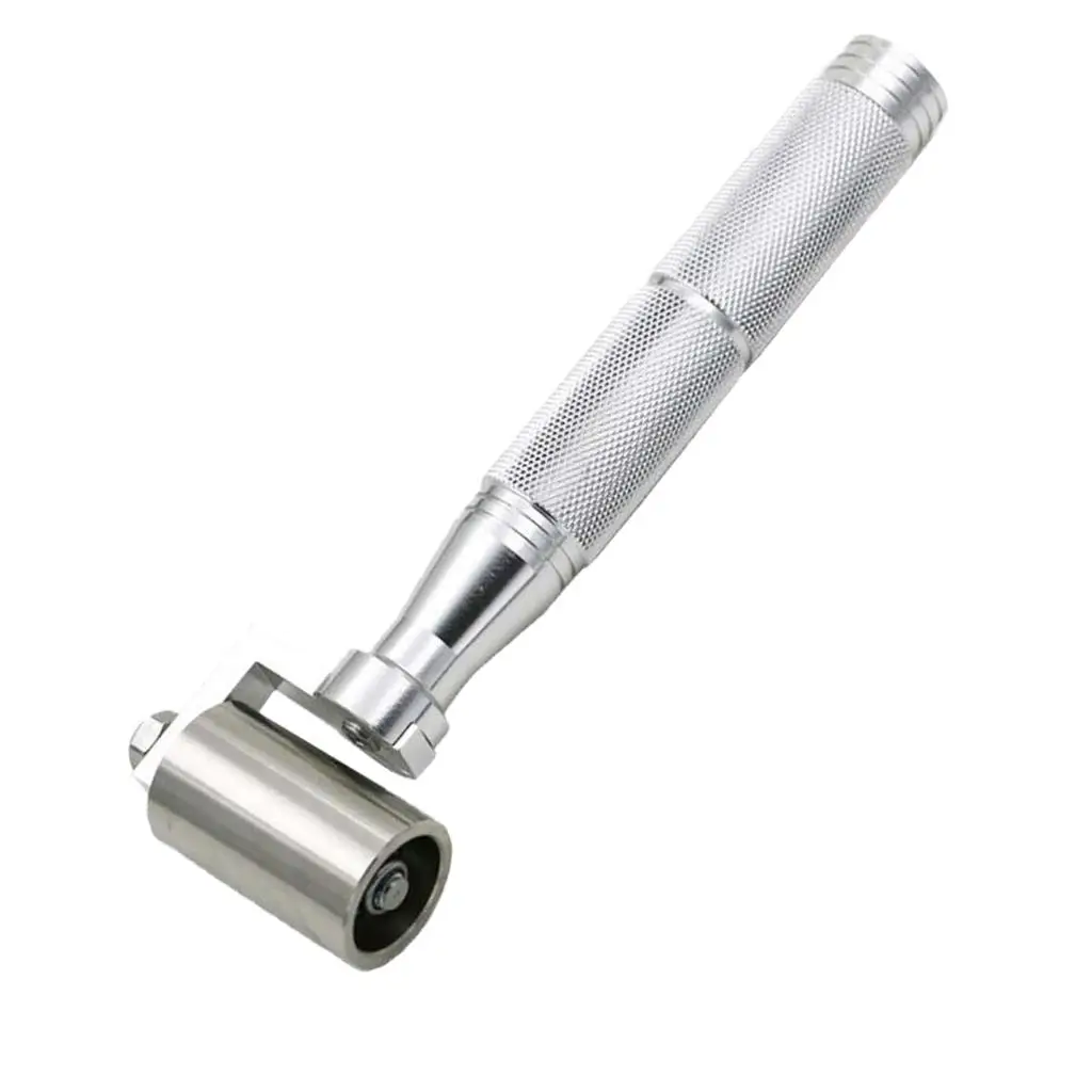 Hand Wall Paper Roller Stainless Steel Pressure Wheel DIY Seam Tool for Bedroom Living Room Renovation