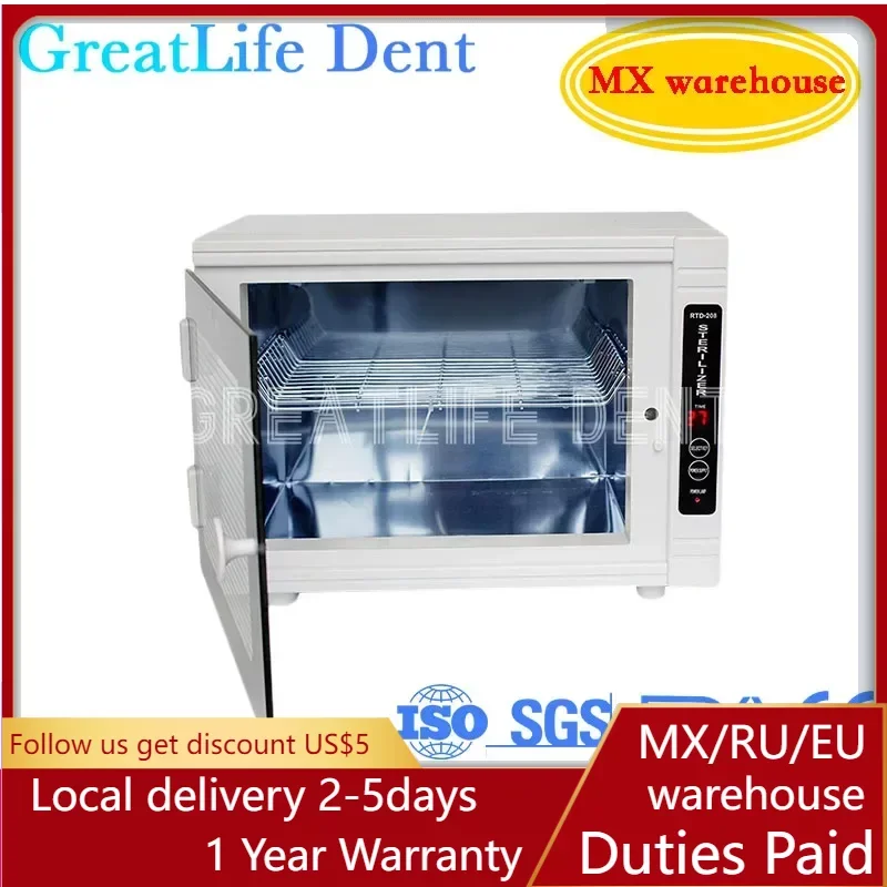 

GreatLife Dent Manicure Nail Salon Scissors Professional 12L Salon Ozone Disinfection Cabinet Dental UV Sterilizer Cabinet