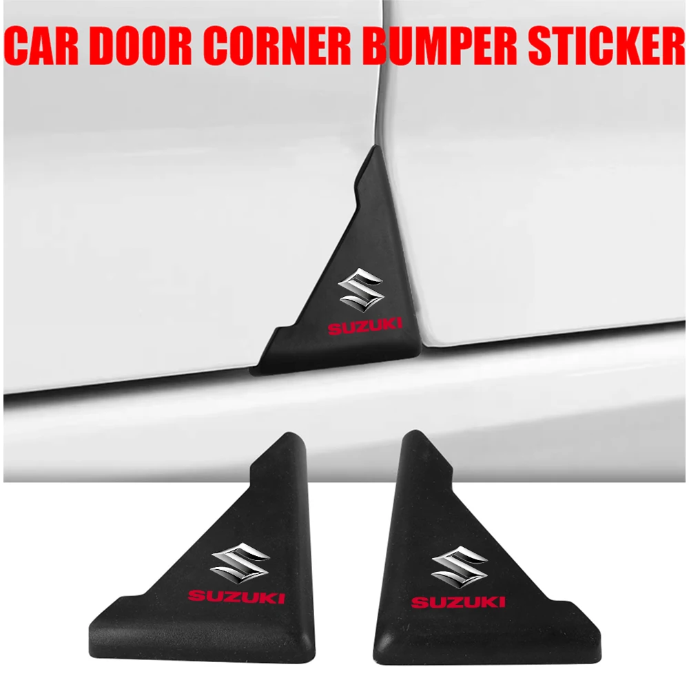 Protector adhesivo para esquina de puerta de coche, 2 uds., para Suzuki Swift SX4 Jimny Ignis Alto Samurai Baleno Grand Vitara GSX-R