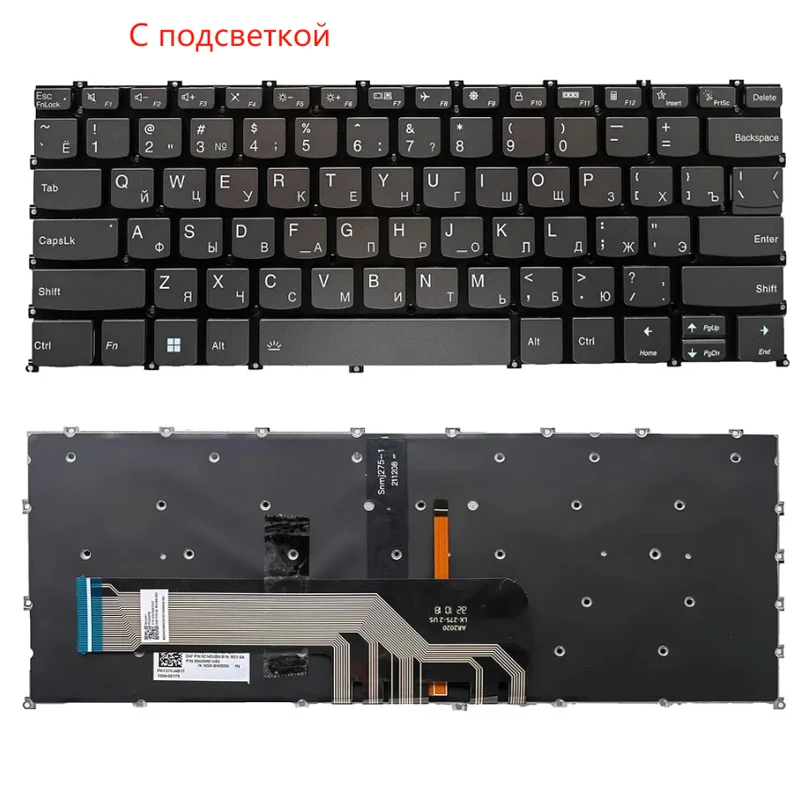 XIN-Russian-US layout Backlight Laptop Keyboard For Lenovo Yoga Slim 7 Pro-14ACH5 7Pro-14ACH5 7Pro-14IHU5 7Pro-14ITL5