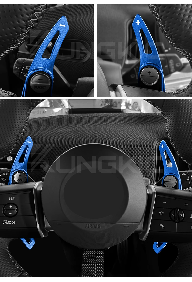 Lenkrad-Schaltwippenabdeckung für MINI Cooper S Countryman U25 F65 F66 2024 2025, Aluminiumlegierung, Zierleiste, Zubehör – Detail 6