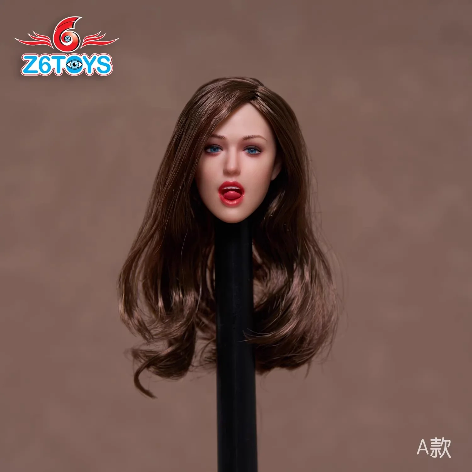 In Stock Z6TOYS ZC009 1/6 Sexy Expression Mobile Eye Female Head Carving Fit 12'' Action Figure Body Model Toy