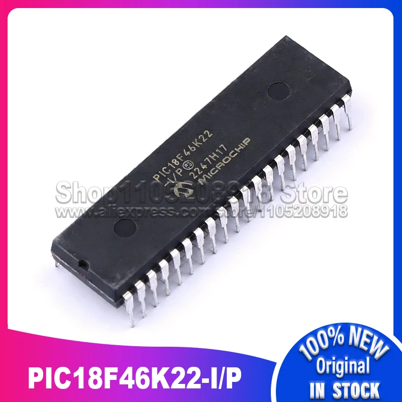 

5~20 шт./лот PIC18F46K22-I/P PIC18F46K22 -I/P DIP40 100% новый, в наличии на складе