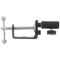 Adjustable Live Mic Stand Desk Clamp Iron Base Mic Clamp Holder C-Clamp Compatible Accessories Over Table Rod Holder