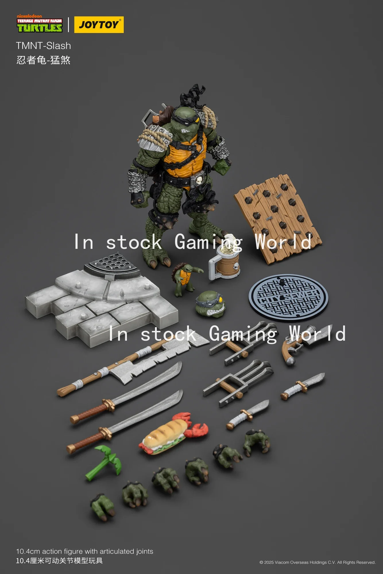 24 ساعة التسليم JOYTOY 1/18 عمل الشكل السلاحف مائل Tokka أنيمي نموذج لجسم لعبة #1