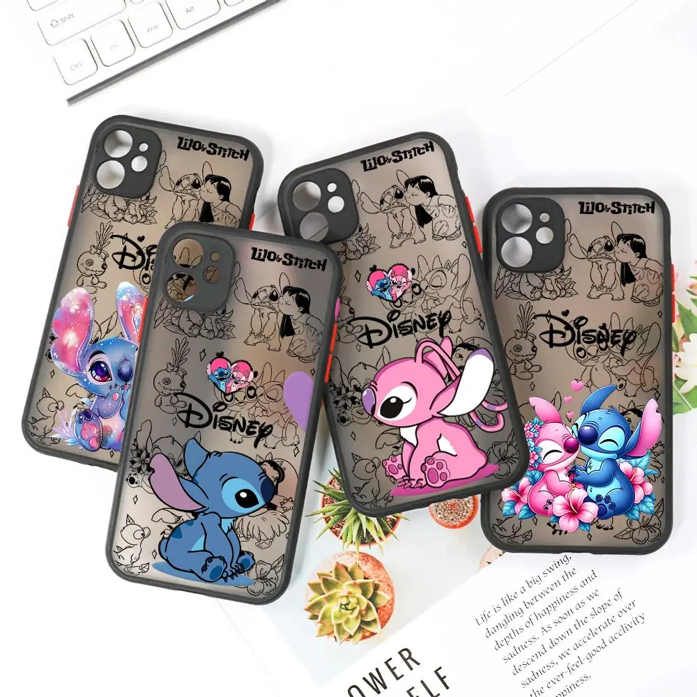 Couple Cartoon LiloS StitchS Phone Case For Samsung Galaxy A17 A07 A06 A56 A36 A26 A55 A14 A54 A05 A15 A24 A25 A73 A25 A24 4G 5G