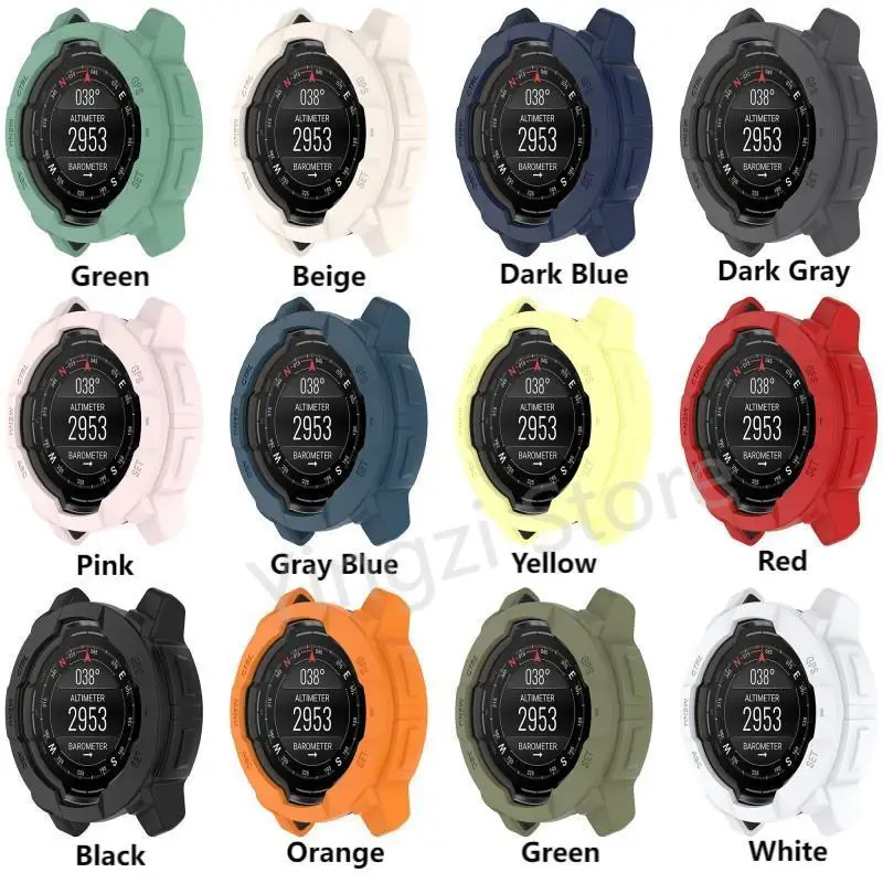 Soft Silicone Case for Garmin Instinct 3 50mm 45mm Smart Watch Hollow Cover Protector Shell for Instinct3 50mm 45mm Accessories