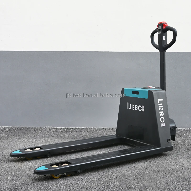 

【Best-selling】LIEBO 1.5T/2.0T Power Battery Electric Pallet Truck 1500KG 3300LBS Full Electric Pallet Truck With Lithium Battery