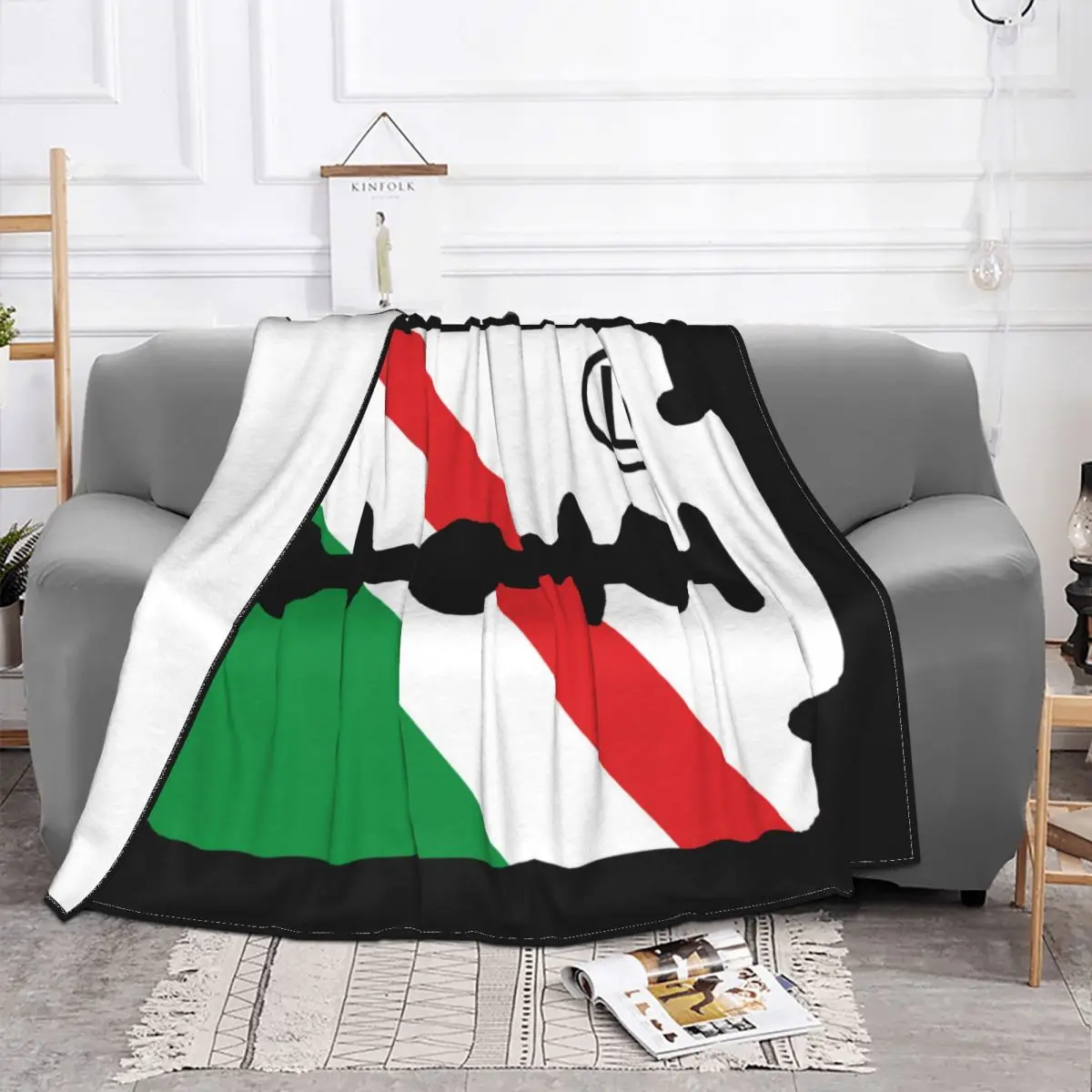 J1512 Ultras Legia Warsaw Football Blanket Bedspread On The Bed Quilt Blanket Ins Wind