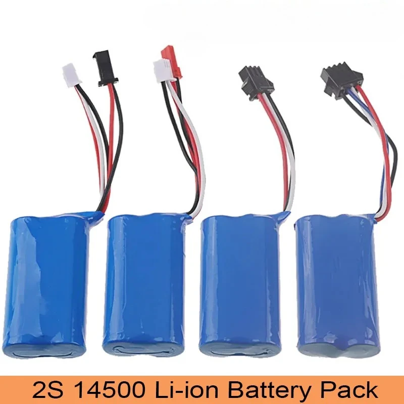 14500 Li-Ion Battery 7.4v 1600mAh Li-ion Battery for Electric Toys Water Bullet Gun Toys Accessory Battery for Vehicles RC Toy
