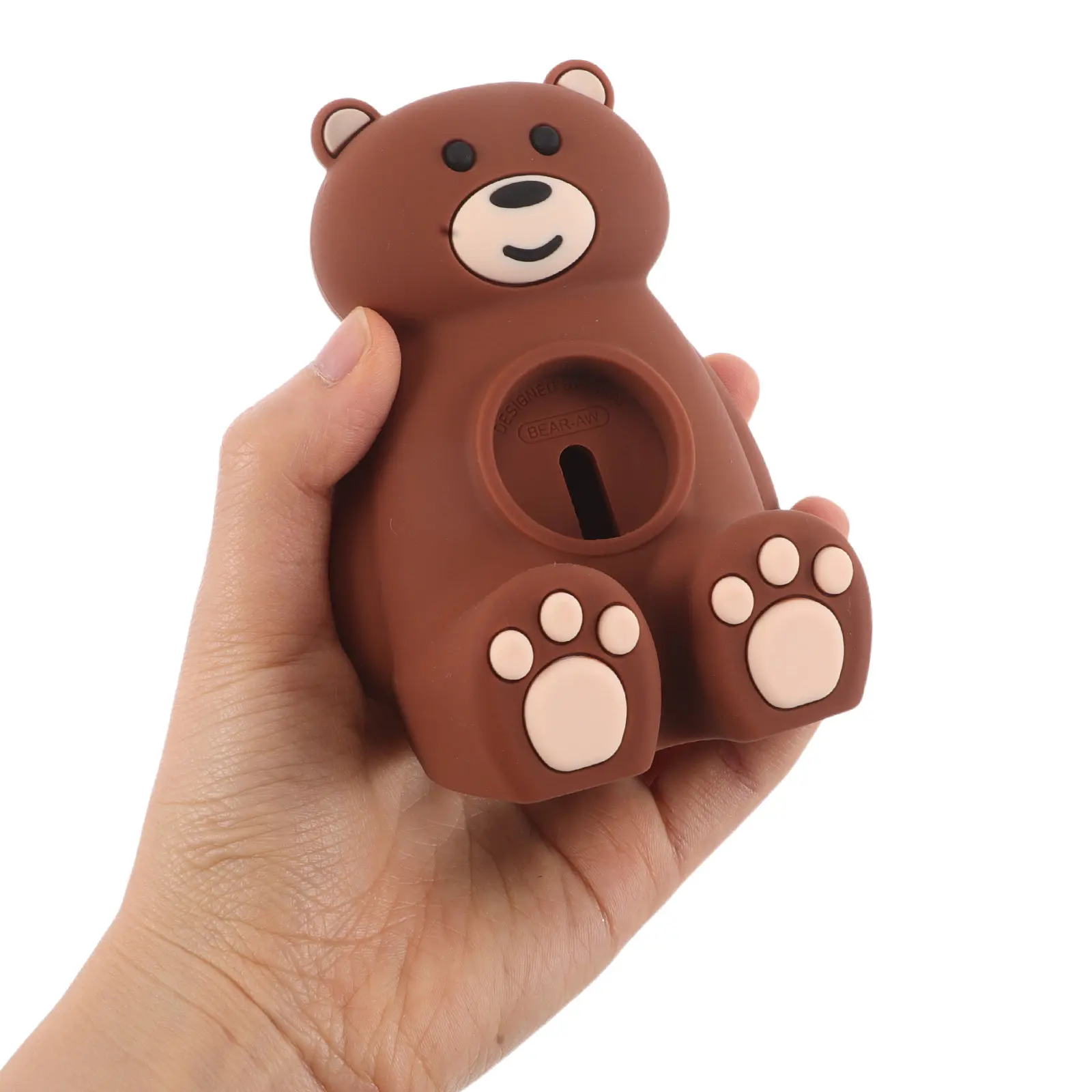 

Watch Charging Stand Silicone Cute Bear Non-Slip Holder Stable Secure Fit for Smartwatch Desktop Tabletop Use Watch Stand