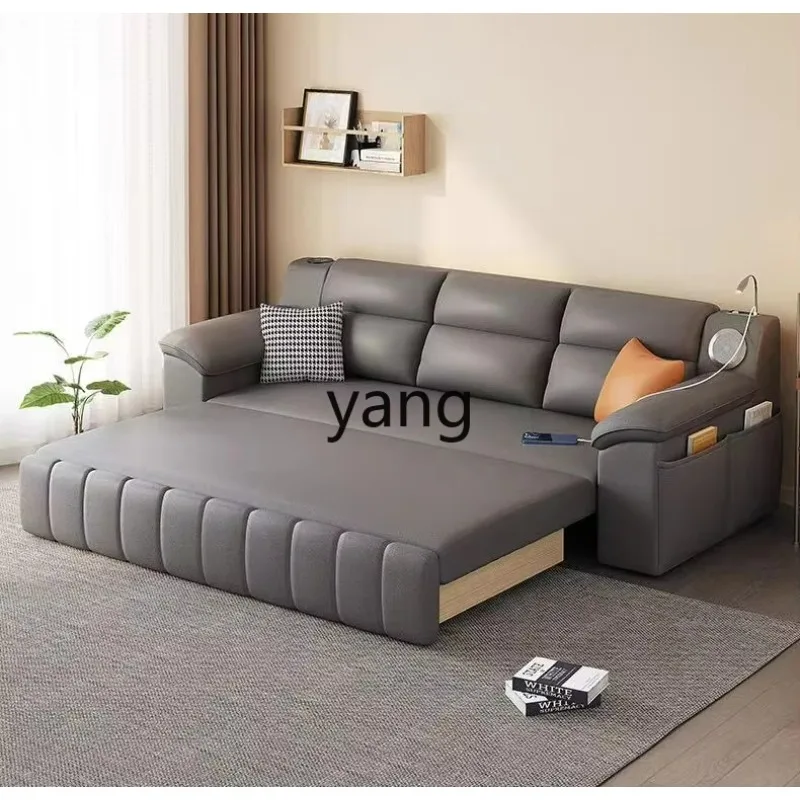 

LTT multifunctional folding sofa bed household single bed small apartment living room straight sofa