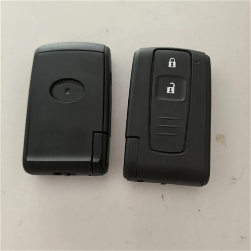 

2 шт., 2 кнопки, чехол для дистанционного смарт-ключателя автомобиля для Toyota Prius 2004-2009 Corolla Verso Camry