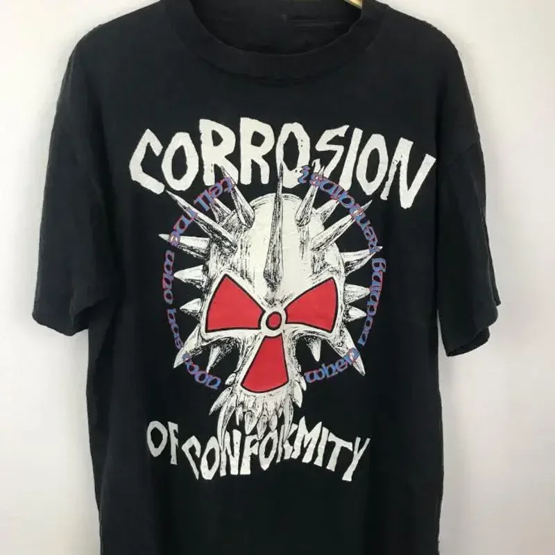 Corrosion Of Conformity Skull Tour Adult Cotton T Shirt S To 4Xl