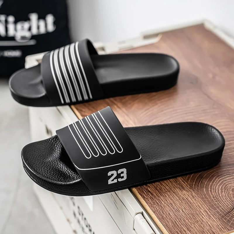 

Outdoor Casual Beach Shoes Men's Summer Fashion Home Slippers Soft Sole Durable Plus Size Mens Lightweight Indoor Sandals