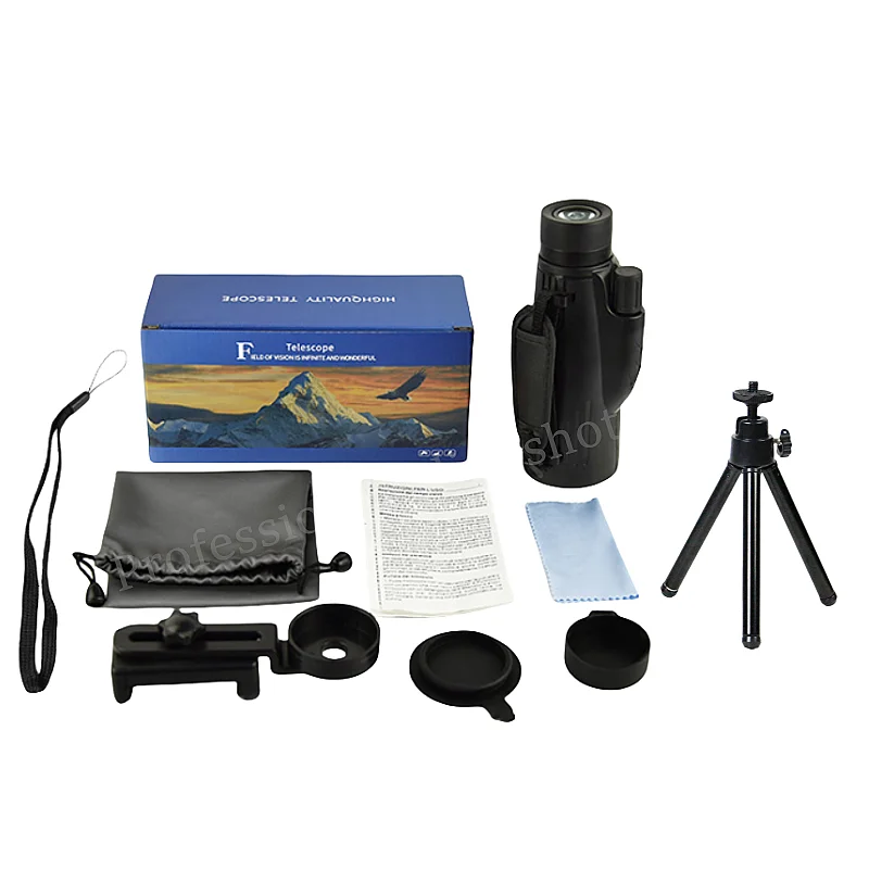 

12x50 Monocular Long-distance Telescope 5000M Powerful Monocular Portable Telescope High Magnification Professional Camping
