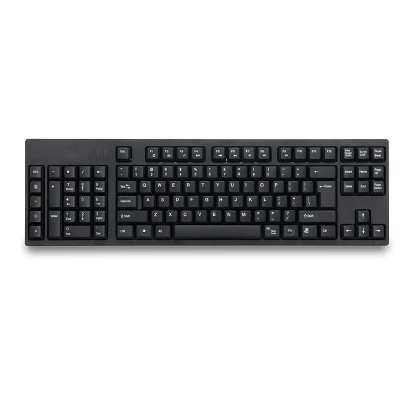 Multimedia 109-key left-handed Ergonomic Keyboard + Dual USBHUB Support Game Office Industrial Keyboard Wired Keyboard