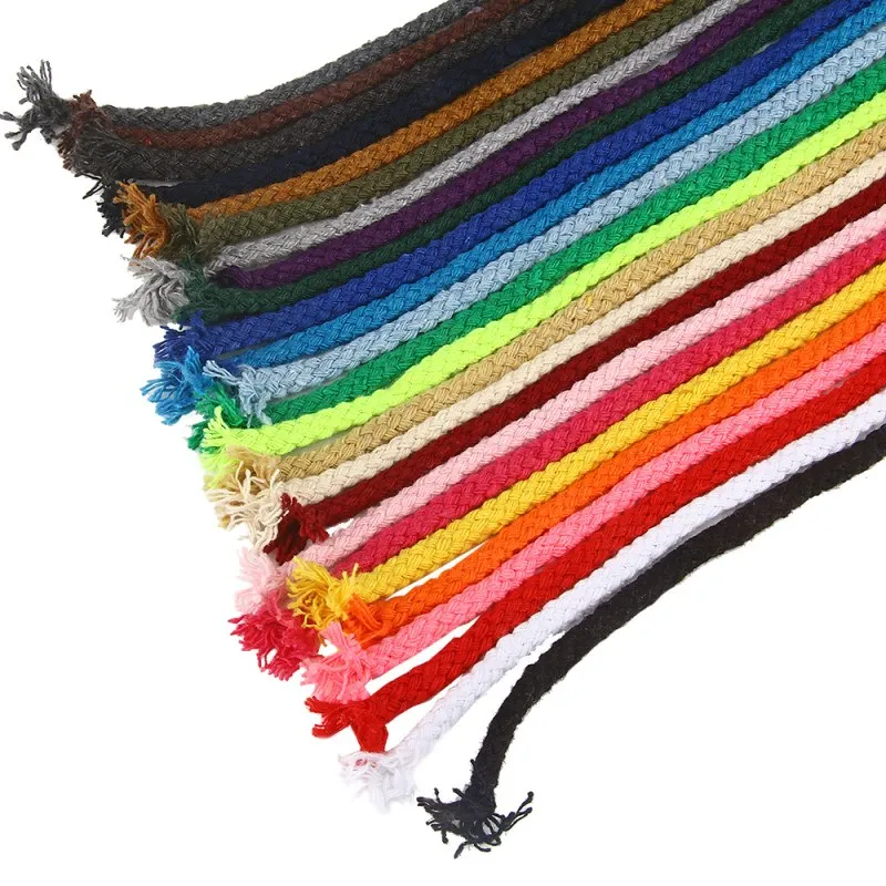 7mm Cotton Rope Cords for Home Decoration Twisted Thread DIY Craft Handmade Accessories Wholesale Cord