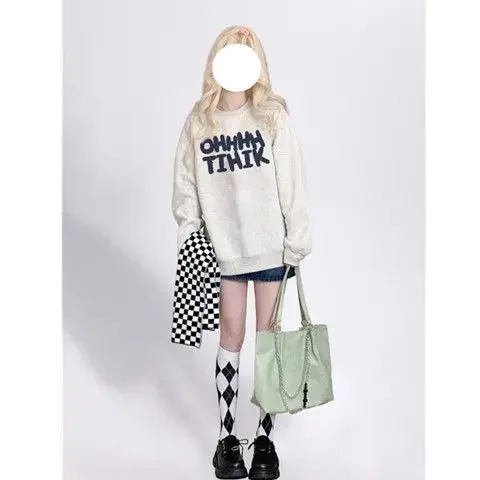 

Sweatshirts Women'S Ladies Clothing Sweatsh Thickened Jersey Garment Spring Summer Batwing Streetwear Hoodies Long Highstreet