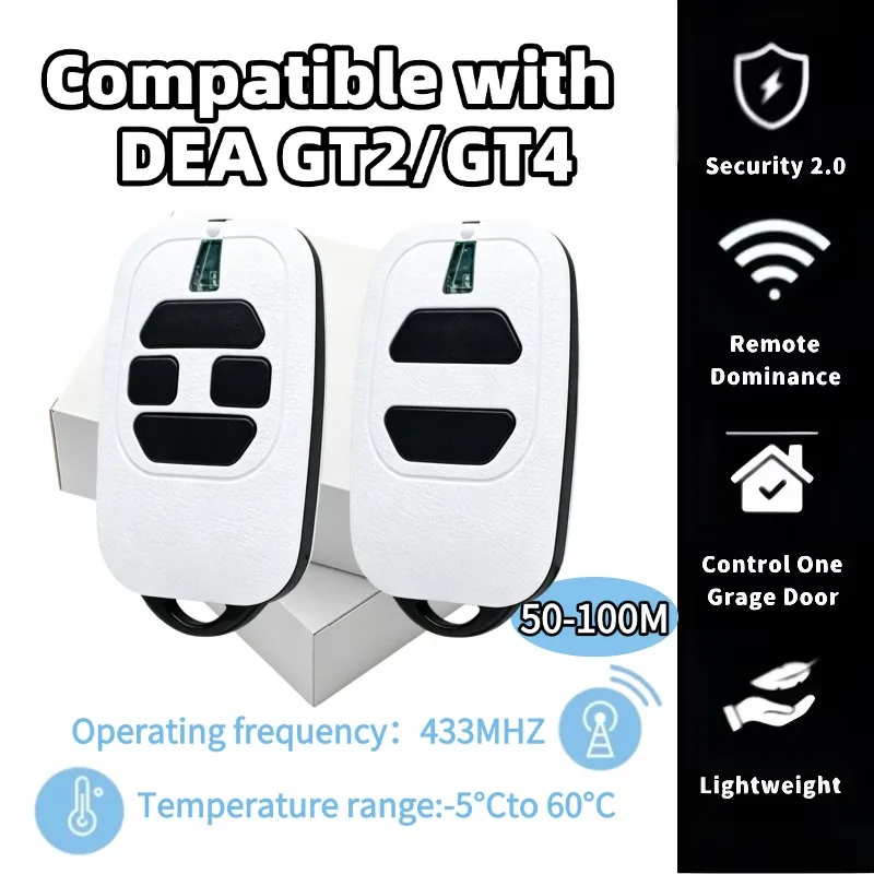 

1/2/3/5/10Pcs Dea Gti2 Gti4 Remote Control 433Mhz Dea Command Garage Fixed Rolling Code 433.92Mhz Gate Door Opener Transmitter