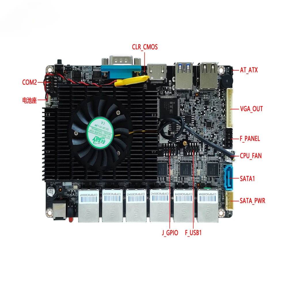 ELSKY motherboard M680SE with CPU Skylake 6th Gen CORE i3 6100U In_tel i211-AT Gigabit network card windows 10/11 OS