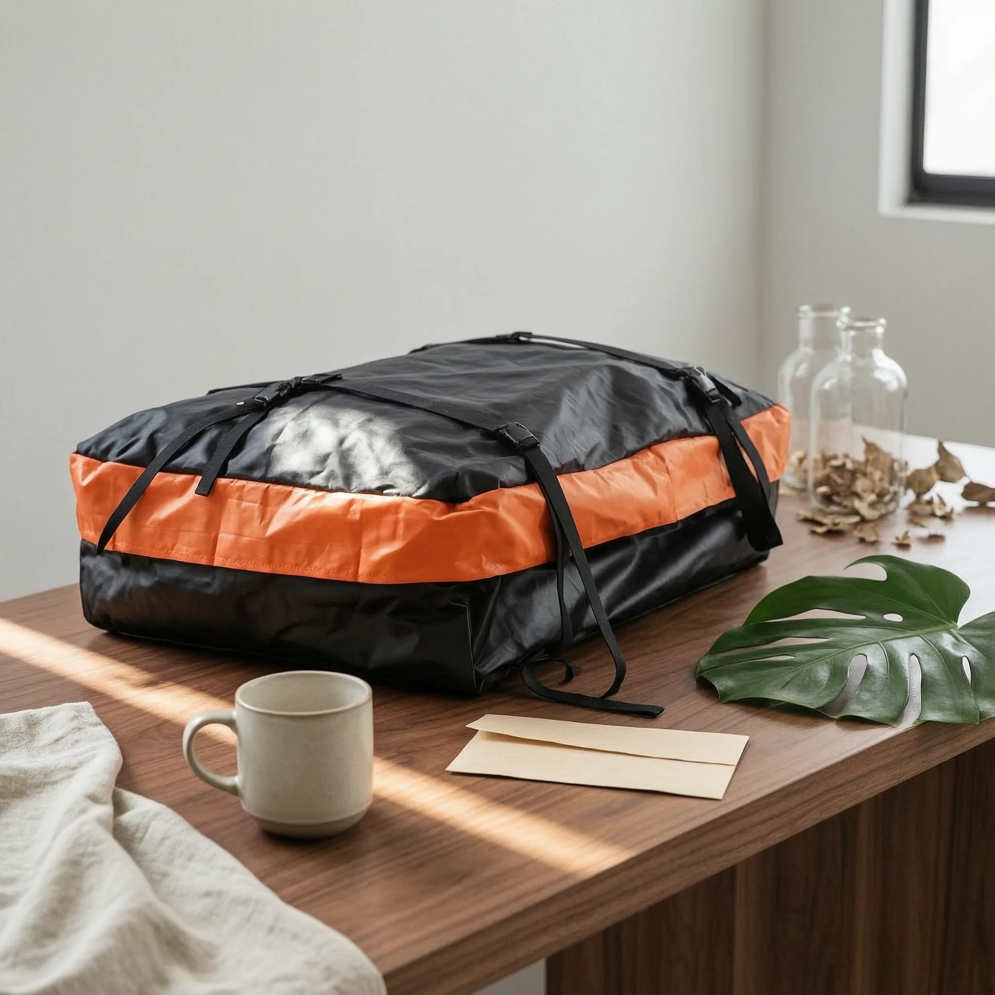

Wear-resistant Rooftop Luggage Carrier Heavy Duty Roof Rack Bag Waterproof for Vehicle Transport Needs