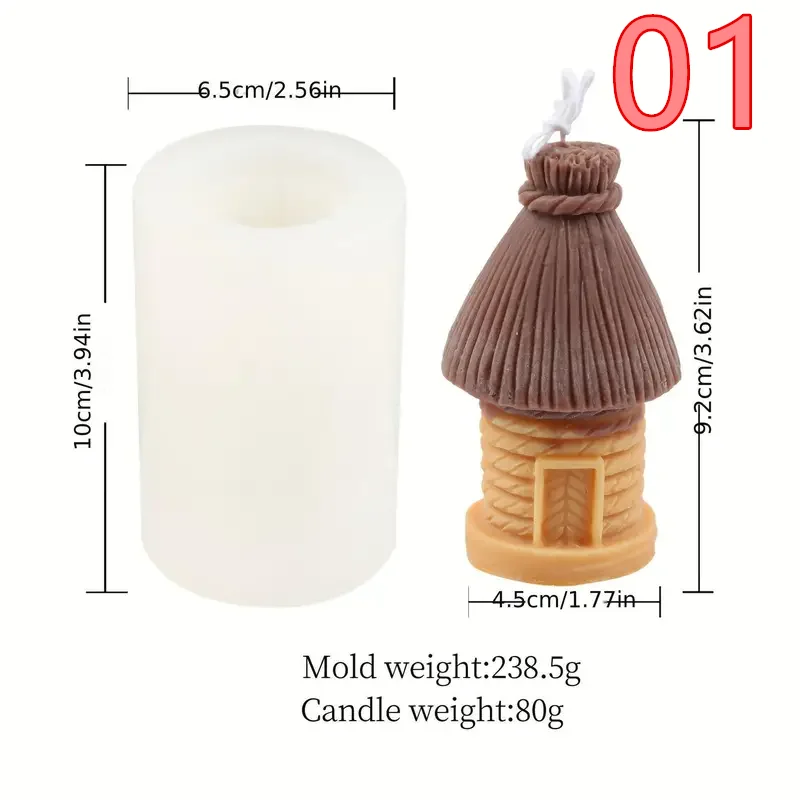 3D Bee Honeycomb Candle Molds Beehive Silicone Mold for Homemade Beeswax Candle Soap Hand Lotion Bars Crayon Wax Melt Hives