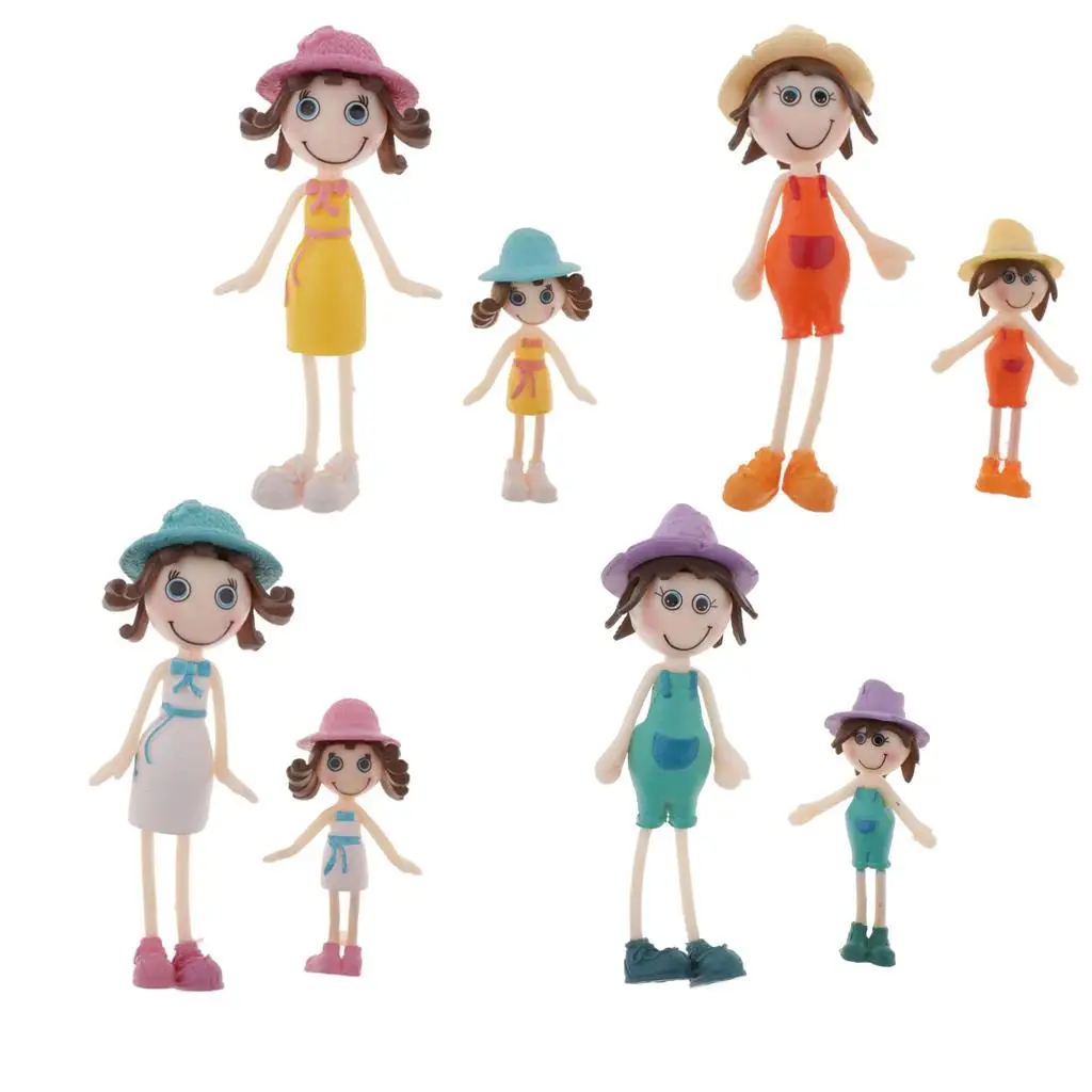 

1:12 Adorable Girl Doll Toys Miniature Figure Dollhouse Room Scene Accs