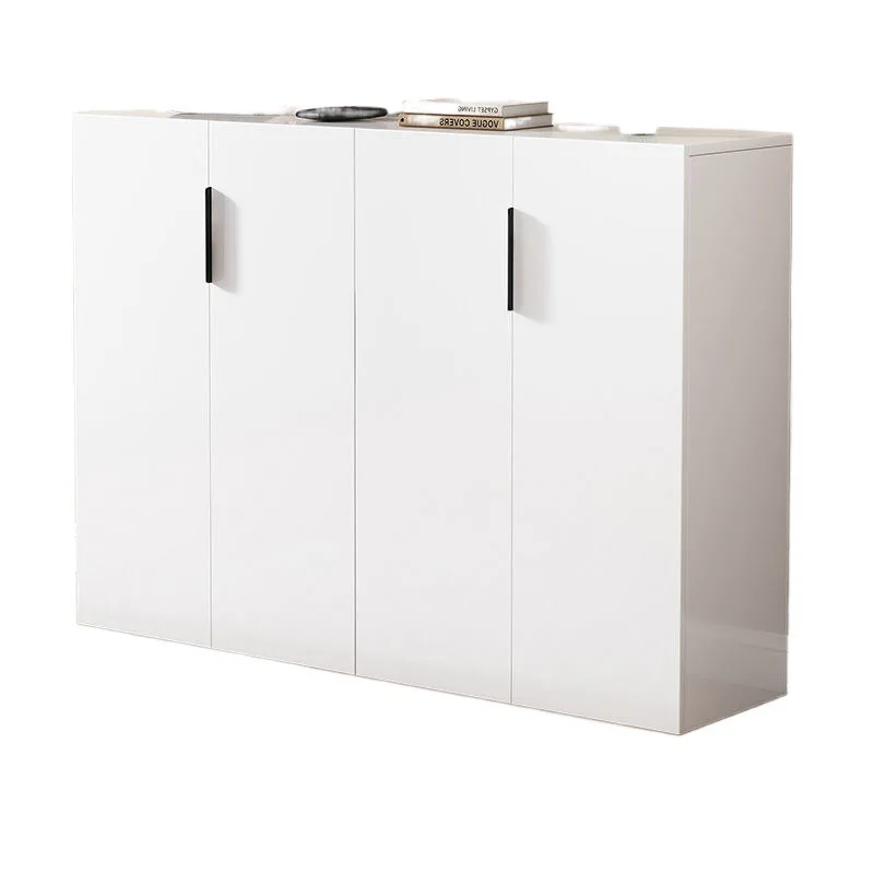 Solid wood shoe cabinet household balcony large-capacity locker corridor corridor entrance multi-layer storage shoe rack factory