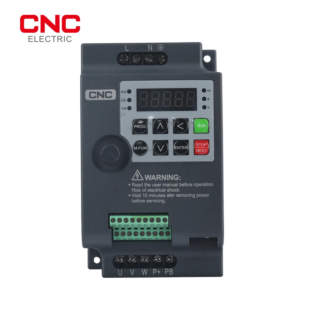 CNC Inverter 0.75KW/1.5KW/2.2KW Frequency Inverter 3P 220V/380V Output Frequency Converter Variable Frequency Drive IST230A