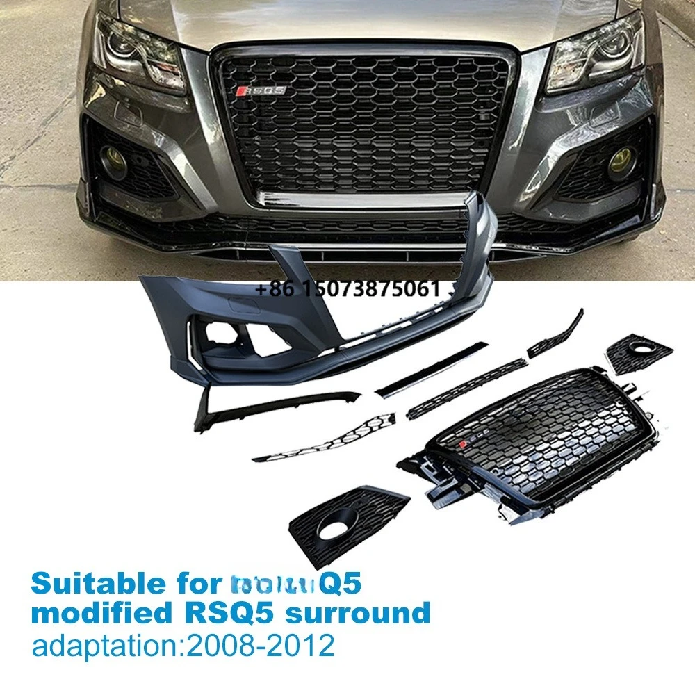 Suitable for Q5 Models Modified with RSQ5 Body Kits, Q5 Modified Bumper Kits, Including Grille and Front Lip, 2008-2012