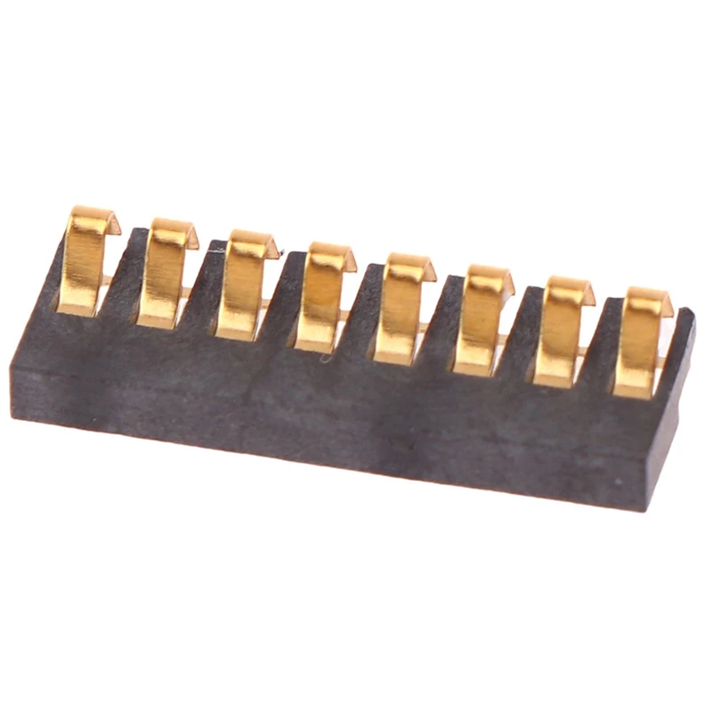 SMT Spring Battery Connector 2.0 MM Pitch 2 3 4 5 6 7 8 Pin Male Contact Power Charge Connector Contacts Gold Plated