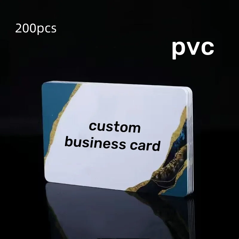 

Custom PVC Business Cards Plastic Waterproof Cards Personalized Design Round Corners Glossy Matte Frosted PVC Business Cards