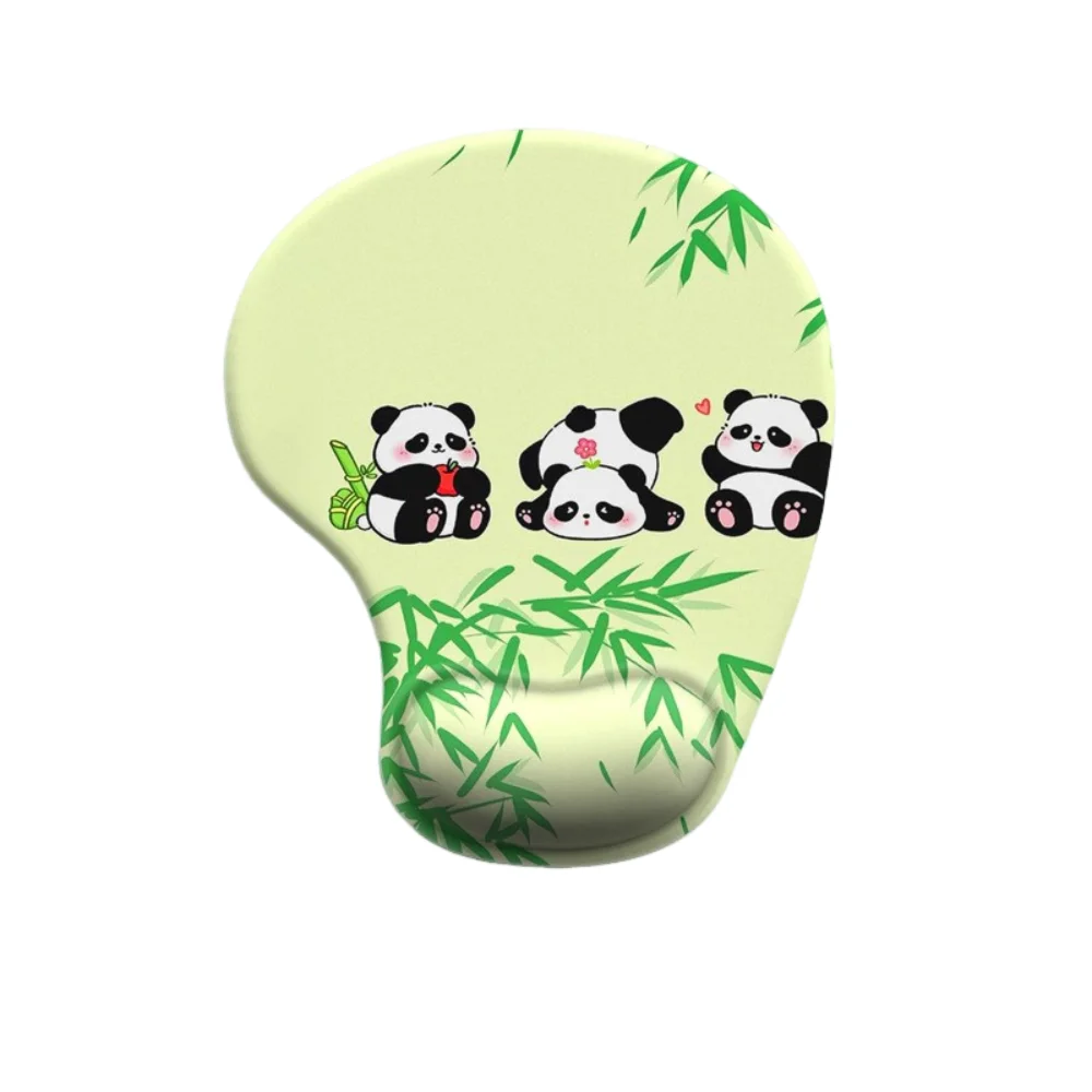 Non-Slip Cartoon Animal Mouse Pad Soft Ergonomic Comfortable Wrist Rest Silicone Smooth Surface Desktop Wrist Support Computer