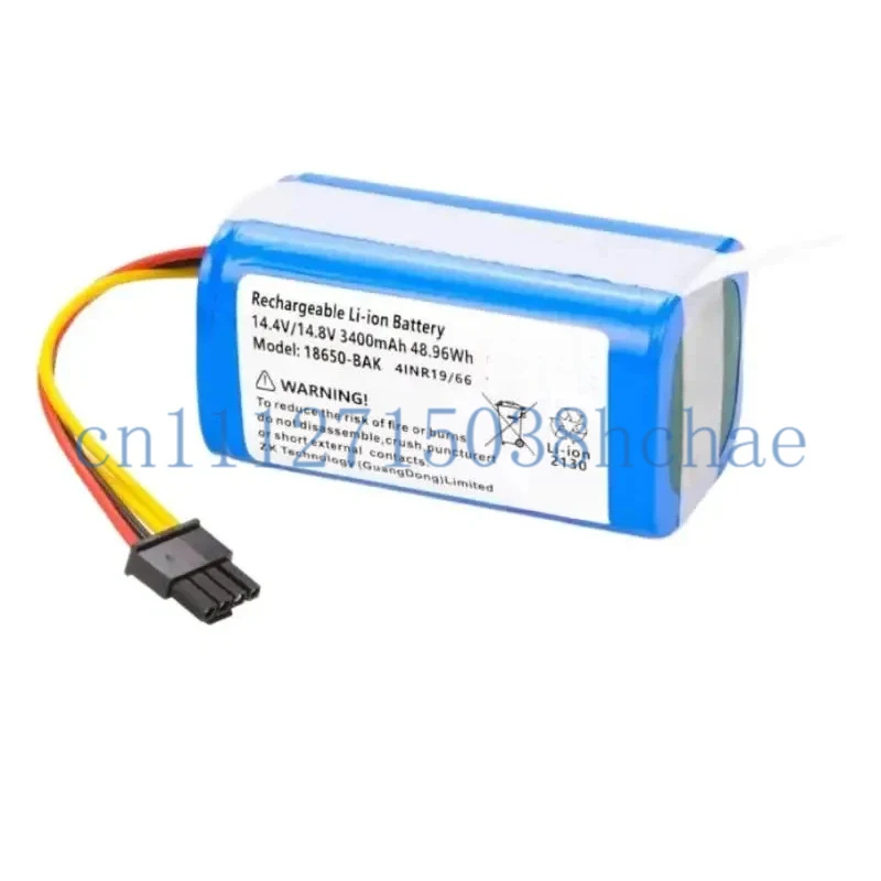 3400mAh Vacuum Battery Replacement  for Vileda VR302 BONA18650-MF1 Robot Vacuum Cleaner