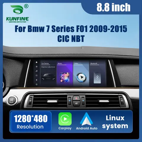 10.25” Car Radio For BMW 7 Series F01 2009-2015 CIC NBT System GPS Navigation Multimedia Display Head Unit Video Player Carplay