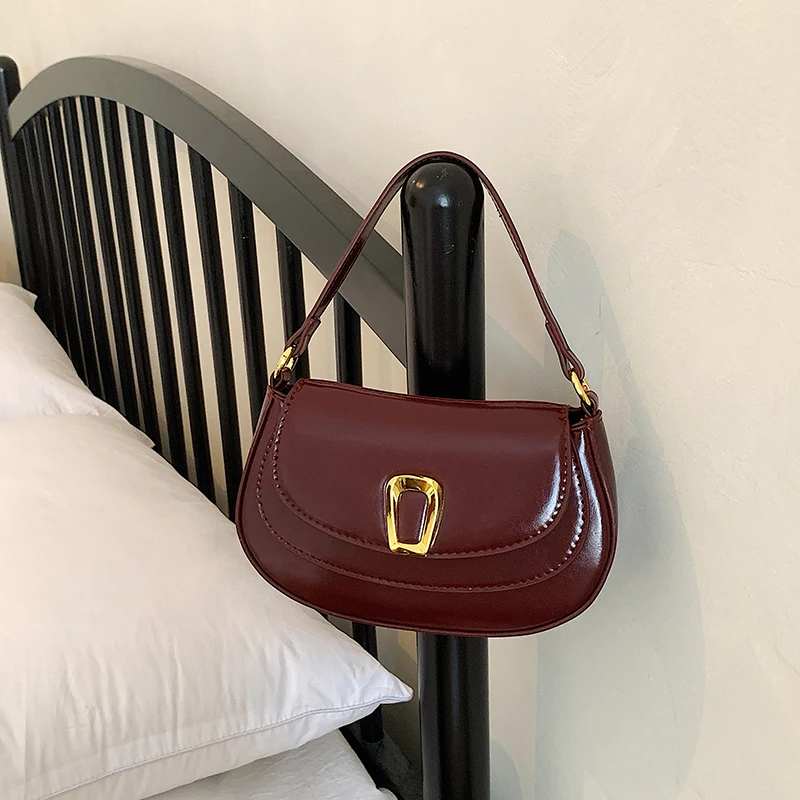 Luxus Designer Hobos Handtasche Frauen Kleine Achselhöhle Tasche Vintage Kupplung Geldbörse Pu Flap Schulter Taschen Für Damen Khaki Umhängetaschen – Detail 27
