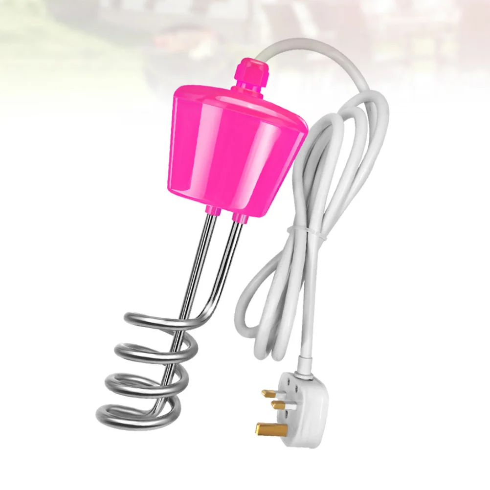 Heizstab, 3000 W, schwimmender Badewannen-Warmwasserbereiter für aufblasbares Pool mit digitalem Thermometer, UK-Stecker, rosiger Badewannen-Warmwasserbereiter
