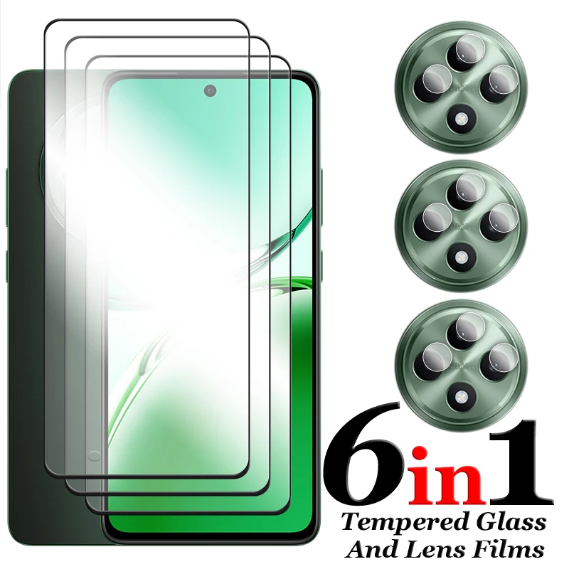 

For OPPO Reno12 FS Glass For Reno12 FS 5G Tempered Glass 2.5D Full Cover Glue HD Screen Protector For Reno12 FS 4G Lens Film