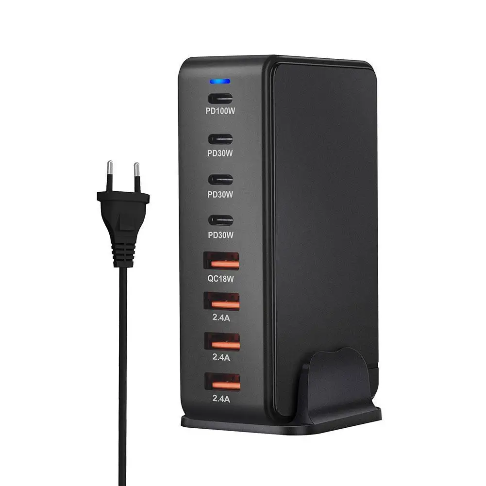 

240W USBC GaN Charger 8-Port Charging Station for Multiple Devices PD 100w+3*PD 30W USBC Port for iPhone 15 S22 S23