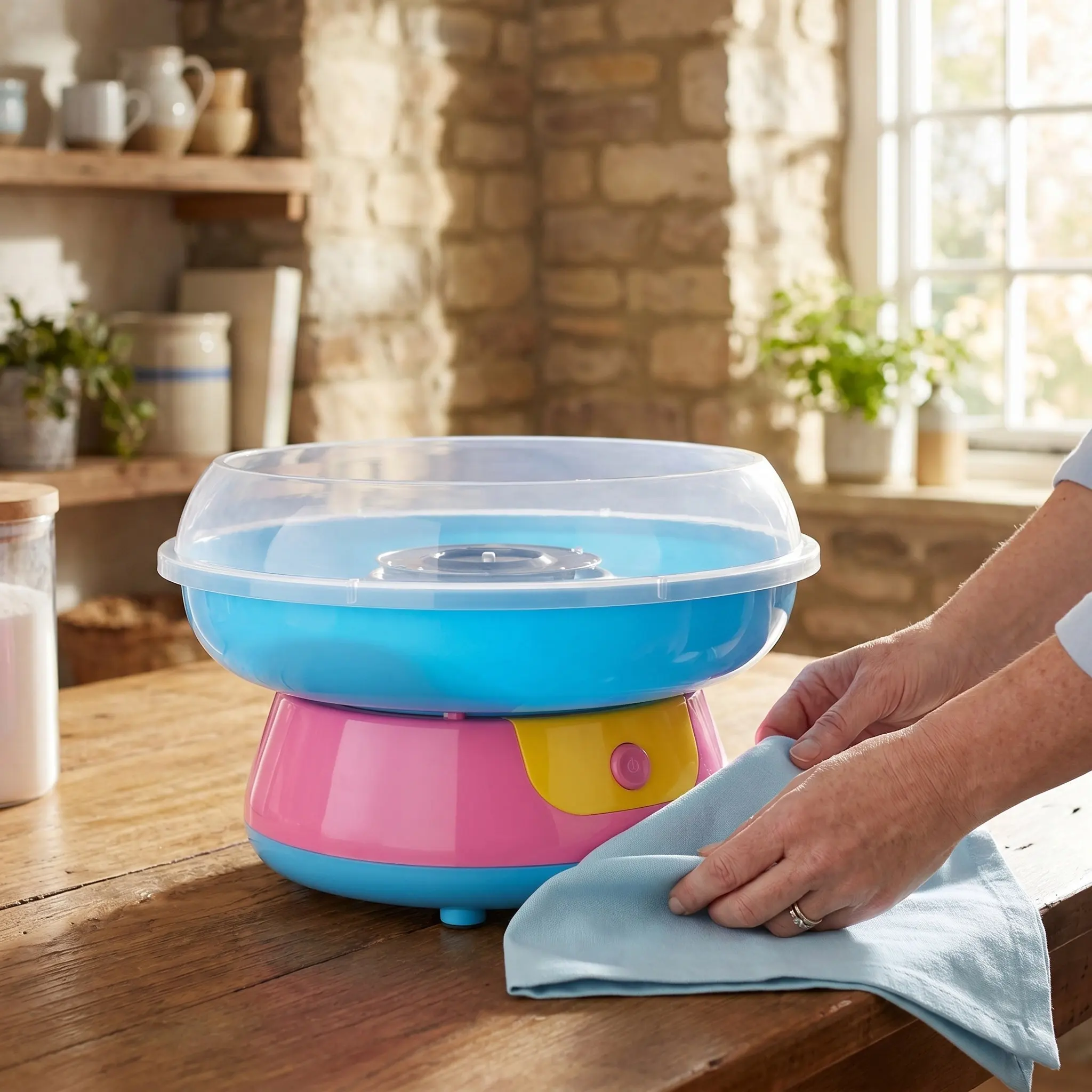 Candy Floss Machine - Tapa protectora para dispensador de malvaviscos,