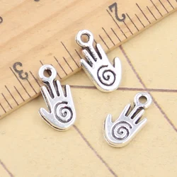 30pcs Charms Spiral Screw Hand Helix 15x8mm Tibetan Silver Color Pendants Antique Jewelry Making DIY Handmade Craft