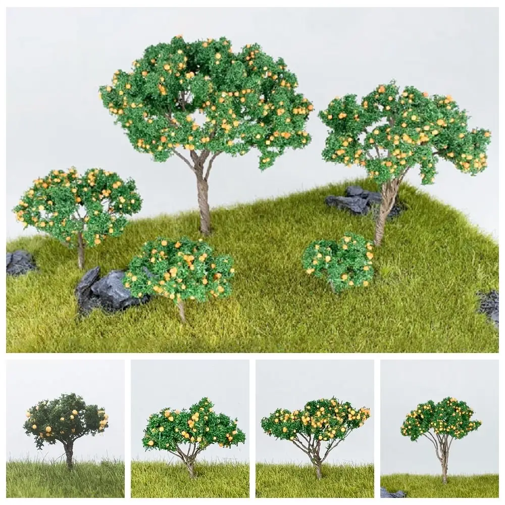 Multi-size Miniature Fruit Trees DIY Fairy Garden Lifelike Scene Model War Game Decoration Accessories Simulation Tree Figurine