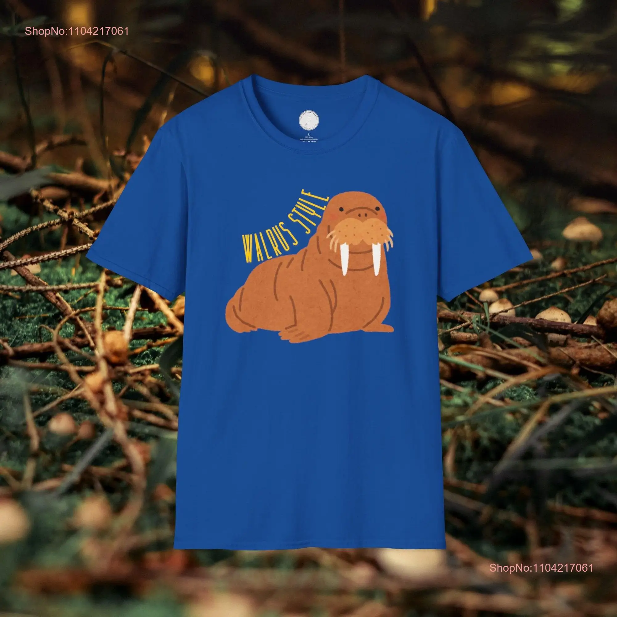 Walrus Style T Shirt long or short sleeves