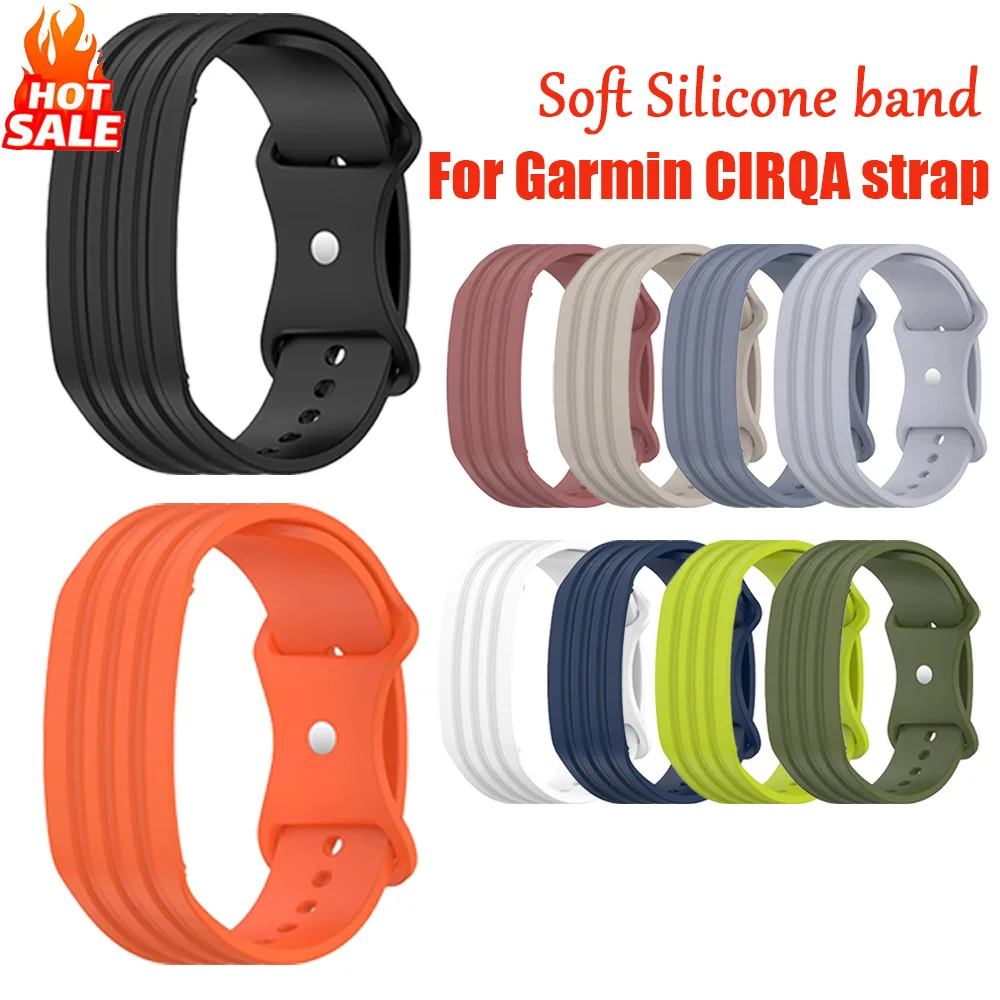Silicone Strap For Garmin CIRQA Smartwatch Accessories Adjustable Wristband Bracelet for Women Men sport correa watchbands