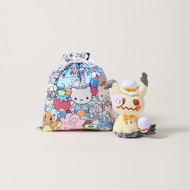 In Stock Mimikyu Plush Keychain Pokemon Cola Bubble Stuffed Doll Bag Pendant Hanging Ornament For Bag Decoration Gift