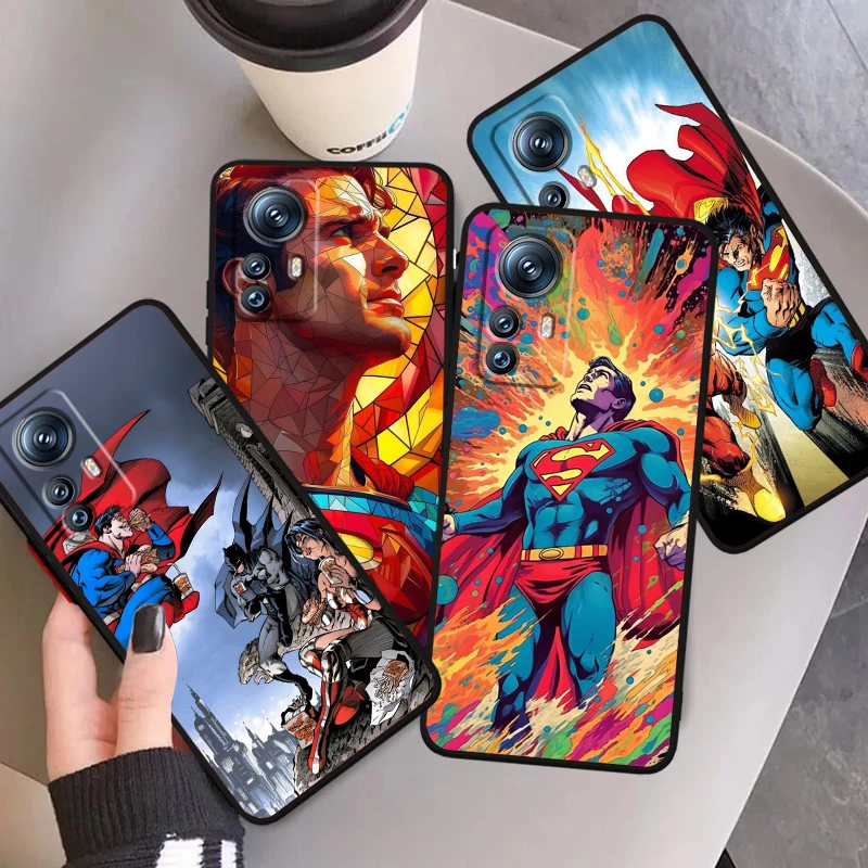 Luxury S-Supermans Comics Cool For Xiaomi Mi 14 13T 13 12T 12 11T 11i 11 10T 10 Pro Lite Ultra 5G Black Funda Phone Case